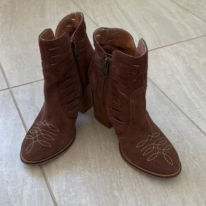 Ariat Brown Suede Heeled Boots